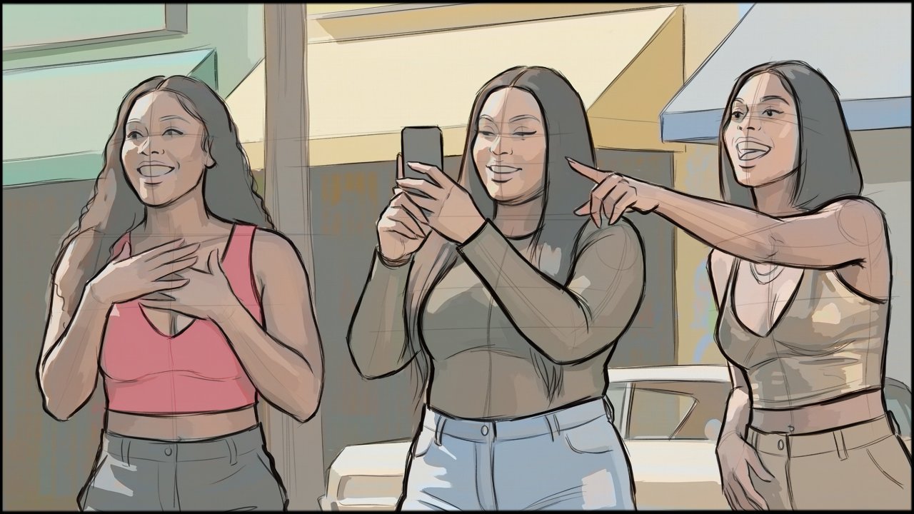 Music Video - Narrative - storyboard frame 8 by Dakota Warren